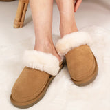 Hallie Mule Sheepskin Slippers - Chestnut