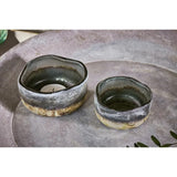 Janka Glass Tealights - Charcoal (Set of 2)