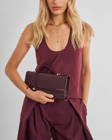 Katie Loxton Alma Clutch – Cherry Patent Crackle