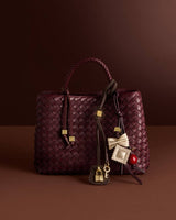 Katie Loxton Nova Hand Woven Top Handle Bag – Cherry Mixed