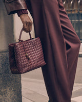 Katie Loxton Nova Hand Woven Top Handle Bag – Cherry Mixed