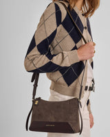 Katie Loxton Charlbury Crossbody Bag – Bitter Chocolate Suedette / Bitter Chocolate