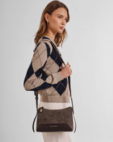 Katie Loxton Charlbury Crossbody Bag – Bitter Chocolate Suedette / Bitter Chocolate