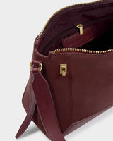 Katie Loxton Charlbury Crossbody Bag – Cherry Suedette / Cherry