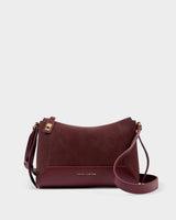 Katie Loxton Charlbury Crossbody Bag – Cherry Suedette / Cherry