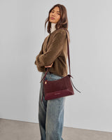 Katie Loxton Charlbury Crossbody Bag – Cherry Suedette / Cherry
