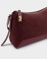 Katie Loxton Charlbury Crossbody Bag – Cherry Suedette / Cherry
