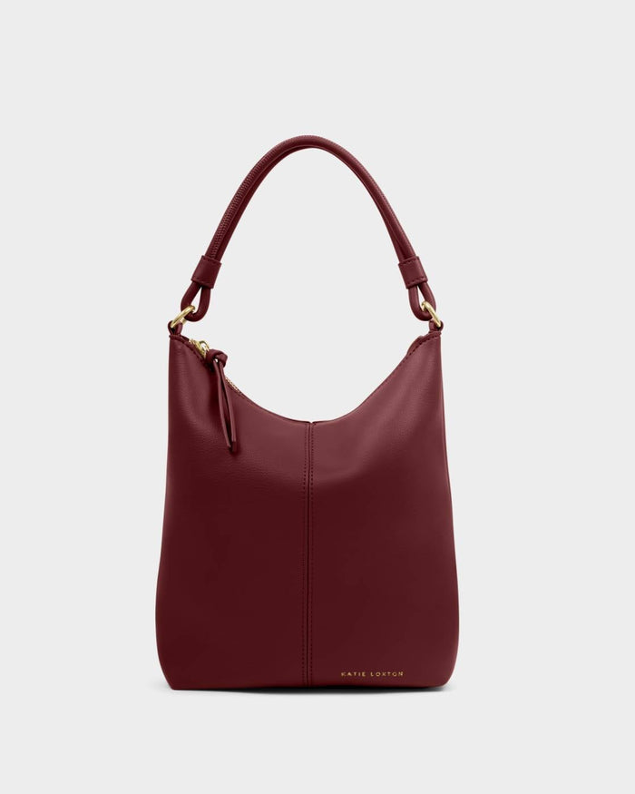 Katie Loxton Hallie Satchel Bag – Cherry