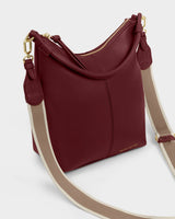 Katie Loxton Hallie Satchel Bag – Cherry