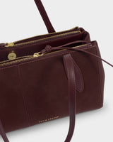 Katie Loxton Hattie Shoulder Bag – Cherry Suedette / Cherry