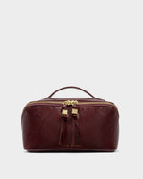 Katie Loxton Soho Medium Makeup & Wash Bag – Cherry Patent Crackle