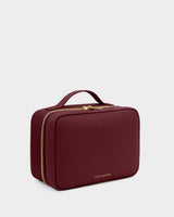 Katie Loxton Hanging Makeup & Wash Bag – Cherry