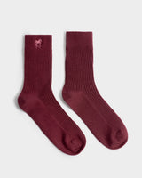 Katie Loxton Gift Boxed Ribbed Bow Socks – Cherry