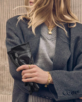 Katie Loxton Faux Leather Gloves – Black