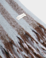 Katie Loxton Recycled Striped Scarf – Blue & Brown
