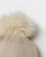 Katie Loxton Whipstitch Pom Pom Hat – Taupe
