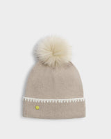 Katie Loxton Whipstitch Pom Pom Hat – Taupe