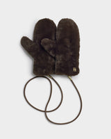 Katie Loxton Faux Fur Mittens with Cord