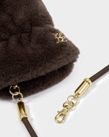Katie Loxton Faux Fur Mittens with Cord