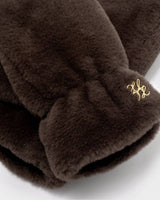 Katie Loxton Faux Fur Mittens with Cord