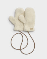 Katie Loxton Borg Mittens with Cord – Cream