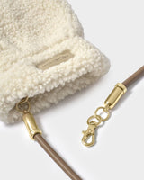 Katie Loxton Borg Mittens with Cord – Cream