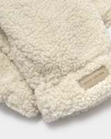 Katie Loxton Borg Mittens with Cord – Cream