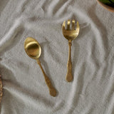 Khana Salad Servers - Brushed Gold (Set of 2)