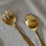 Khana Salad Servers - Brushed Gold (Set of 2)