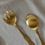 Khana Salad Servers - Brushed Gold (Set of 2)