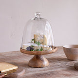 Kannati Mango Wood & Glass Stand