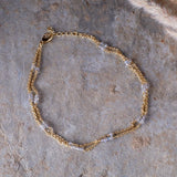 Lavana Labradorite Anklet - Gold