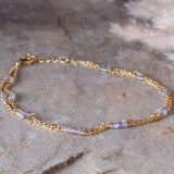 Lavana Labradorite Anklet - Gold