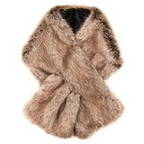 Luxe Faux Fur Scarf – Truffle