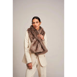 Luxe Faux Fur Scarf – Truffle
