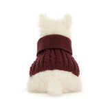 Jellycat Munro Scottie Dog in Winter Jumper Soft Toy
