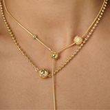 Tutti Synergy Lariat Necklace with Slider Bead