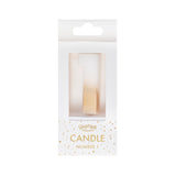 Gold Ombre 1 Birthday Candle