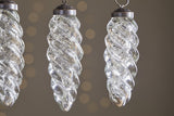 Athardi Drop Bauble - Antique Silver - (Set of 4) – view 3