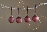 Pannee Round Baubles - Merlot - (Set of 4) – view 1