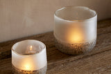 Riyara Recycled Glass Tealight Holder - Silver Sparkle – Small – view 4