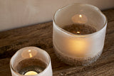 Riyara Recycled Glass Tealight Holder - Silver Sparkle – Small – view 5