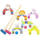 Wooden Animals Croquet Set