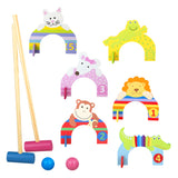 Wooden Animals Croquet Set