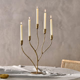 Palani Statement Candelabra - Antique Brass - Large