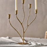 Palani Statement Candelabra - Antique Brass - Large