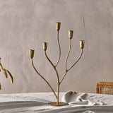 Palani Statement Candelabra - Antique Brass - Large
