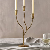 Palani Statement Candelabra - Antique Brass - Small