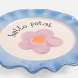 Caroline Gardner Light Blue Daisy Plate