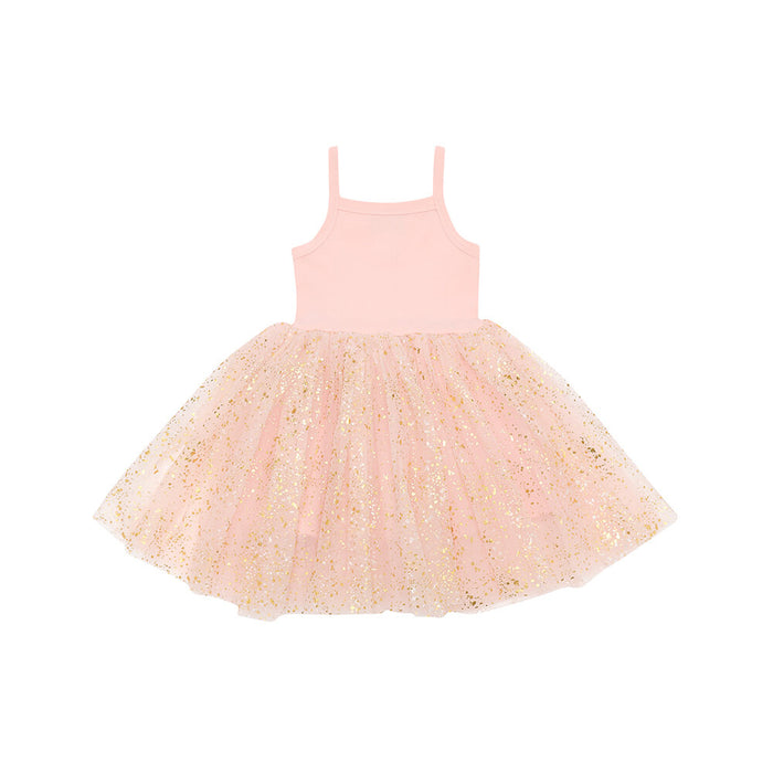 Bob & Blossom Luxe Pale Pink Sparkle Tulle Dress